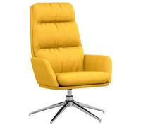 Makastle Fauteuil Relaxant Jaune Moutarde Tissu 70x77x98 cm