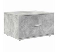 Makastle Meuble à Tiroirs avec Poignée Chromée, Chiffonnier pour Chambre à Coucher, Bureau, Grand Espace de Rangement, 55x45x33.5 cm Gris Béton Bois D'ingénierie