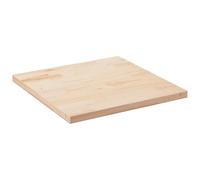 Makastle Plateau de Table Carré en Bois de Pin Massif, 90x90x2.5 cm, Brun Naturel, 11.3 kg