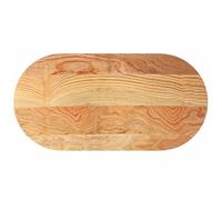Makastle Plateau de Table Ovale en Bois de Chêne Massif, Marron Clair, 120x60x2 cm, 11.5 kg, Style Moderne, Assemblage Requis