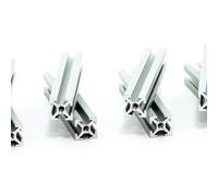 MakerBeam - 10x10mm, 8 pièces, 60mm, Argent, anodisé