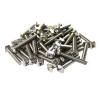 MakerBeam - Vis carrée 10x10mm M3 20mm avec trou hexagonal, 50 pièces