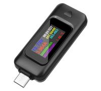 MakerHawk Compteur USB Type-C - Multimètre USB - Testeur de tension et de courant - 0-5,1 A - 4-30 V - Testeur de puissance USB multifonction - Capacité d'affichage - Détecteur de courant de tension