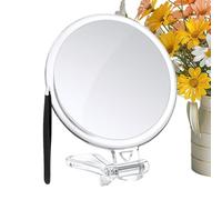 Makeup Mirror - Double Sided Magnifying Handheld Travel Mirror, Adjustable Rotation Handle Design, Portable Vanity Beauty Tool, Clear Reflection | Compact Mirrors,For Bathroom Desk Salon Dorm