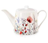 MAKI - Théière et cafetière - 1 litre - Porcelaine - Blanche