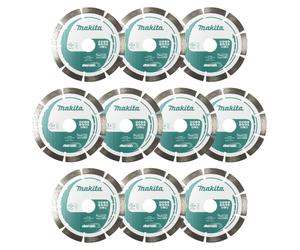 Makita 10x disque à tronçonner diamanté 125 x 22,23 mm ( 10x D-80086 )