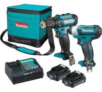 Makita 12V Clx224A 2X2.0Ah Combi-Set