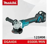 Makita 18V 125mm DGA404 meuleuse d'angle électrique sans brosse Lithium-Ion Rechargeable haute puissance pour couper et polir 1 battery and 1 angl