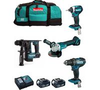 MAKITA 18V MSB4P2A Kit (DHR171 + DGA504 + DDF482 + DTD154 + 2 x 5.0 Ah + DC18RC + Chariot)