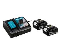Makita 197570-9 LXT Power Source Kit, 2x 5,0 Ah LXT batterie + chargeur rapide en kit
