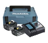 MAKITA Li-ion LXT 18V ensemble 2 pièces BL1830B+1 chargeur DC18RC+1 pièce Makpac 197952-5