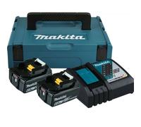Makita 198116-4 - Batterie 18V Li-ion - Set De Démarrage - 2 Batteries 6,0 Ah - Avec Coffret Mbox