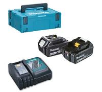 Makita 198116-4 - batterie Li-Ion 18V - pack débutant (2x 6,0Ah) avec coffret Mbox