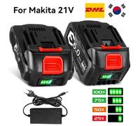 Makita 21V 6000mAh batterie 5S2P 18650 cellules Protection contre les surcharges charge rapide Compatible avec perceuse/tournevis certifié de sécurité Rose