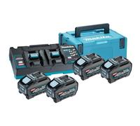 MAKITA Li-ion XGT 40V ensemble 4 pièces BL4050F+1 pièce DC40RB+1 pièce Makpac 191U42-2
