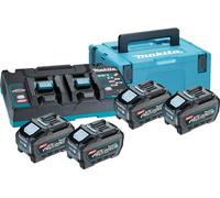 Makita 40V Li-ion MAX Set de 4 batteries 5.0Ah - Chargeur - Mbox - 191U42-2