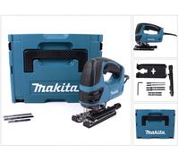 Makita 4350 FCTJ 720 W Scie sauteuse pendulaire + Set de 6 lames de scie + Coffret MAKPAC