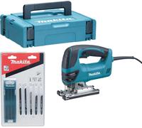 Makita 4350 FCTJ Scie sauteuse à mouvement alternatif 720 watts 135 mm + 10 pcs. jeu de lames + Makpac