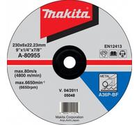 Makita A-80955 Meule a ébarber métal 230x6x22,23 mm