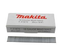 Clous mini brads 18Ga galvanisés 20mm (5000 pcs) MAKITA F-31870