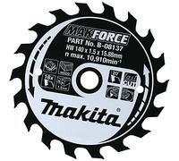 Makita b-08486 makforce Lame de scie circulaire 190 mm x 40 dents alésage 30 mm 1 noir