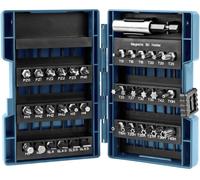 Makita Jeu d'embouts B-28606 – 37 pièces en acier avec porte-embout 25 mm