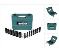 Makita B-52308 Jeu de clés à douille - 14-pièces - pour visseuse à chocs + Support 1/2"