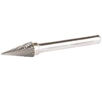 Makita B-52847 Fraise sur tige Carbure de tungstène cône pointu Dimension produit, Ø 10 mm Longueur de travail 20 mm Diamètre de