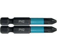 Makita B-63725 Embouts 1/4" Impact Black PH2, 50mm