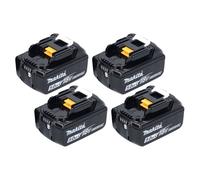 Makita batterie 4x BL 1850 B 18 V 5,0 Ah / 5000 mAh Li-Ion ( 4x 197280-8 )