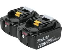 Makita Batterie BL1850B Authentique 18 V 5,0 Ah pour Makita DJR183Z, DJR185Z, DJV180Z, DJV181Z, DSS610Z, DSS611Z, DTD152Z, DTD154Z, DTM50Z, DTM51Z
