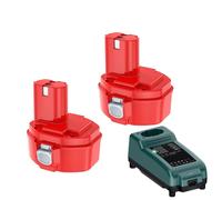 Makita batterie de rechange, 2x 4000mAh ou 2x 3500mAh, 14,4V Ni-MH, 2x 4,0Ah chargeur set