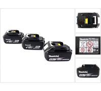 Makita BL 1840 B Batterie Li-Ion 18 V - 4 Ah, 3 pcs.