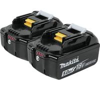 Makita BL1850B 197428-2 Batterie 18 V 5 Ah LXT Lithium Ion 2 pièces