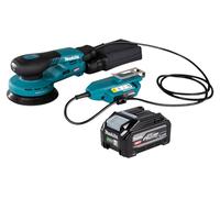 Makita BO 001 CGU1 : ponceuse excentrique sans fil, 40 V max., diamètre 125 mm, course de 5,0 mm, moteur sans balais + 1 batterie 4,0 Ah – sans chargeur