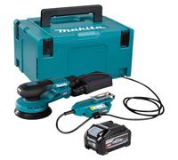 Makita BO 001 CGU101 : ponceuse excentrique sans fil, 40 V max., diamètre 125 mm, course de 5,0 mm, moteur sans balais + 1 batterie 4,0 Ah + coffret Makpac – sans chargeur