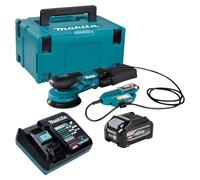 Makita BO 001 CGU101 : Ponceuse excentrique sans fil, 40 V max., diamètre 125 mm, excentrique de 5,0 mm, moteur sans balais, incluant 1 batterie 4,0 Ah, 1 chargeur et 1 coffret Makpac