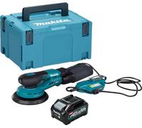 Makita BO 002 CGM101 Ponceuse excentrique sans fil 40 V max. 150 mm 5,0 mm course Brushless + 1x batterie 4,0 Ah + Makpac - sans chargeur