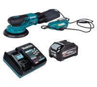 Makita BO 002 CGU101 : Ponceuse excentrique sans fil, 40 V max., diamètre 150 mm, excentrique de 5,0 mm, moteur sans balais, incluant 1 batterie 4,0 Ah et 1 chargeur