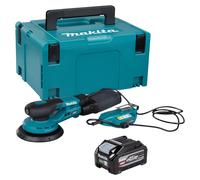 Makita BO 002 CGU101 : ponceuse excentrique sans fil, 40 V max., diamètre de 150 mm, course de 5,0 mm, moteur sans balais + 1 batterie 4,0 Ah + coffret Makpac – sans chargeur
