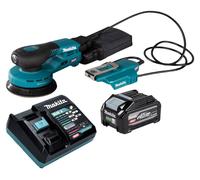 Makita BO 003 CGU101 : Ponceuse excentrique sans fil, 40 V max., diamètre 125 mm, excentrique de 3,0 mm, moteur sans balais, incluant 1 batterie 4,0 Ah et 1 chargeur