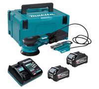 Makita BO 003 CGU201 : Ponceuse excentrique sans fil, 40 V max., diamètre 125 mm, excentrique de 3,0 mm, moteur sans balais, + 2 batteries 4,0 Ah + chargeur + coffret Makpac