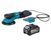 Makita BO 004 CGU1 : ponceuse excentrique sans fil, 40 V max., diamètre de 150 mm, course de 3,0 mm, moteur sans balais + 1 batterie 4,0 Ah – sans chargeur