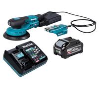 Makita BO 004 CGU101 : Ponceuse excentrique sans fil, 40 V max., diamètre de 150 mm, course de 3,0 mm, moteur sans balais, incluant 1 batterie 4,0 Ah et 1 chargeur