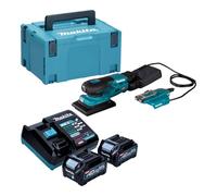 Makita BO 005 CGD201 Ponceuse vibrante sans fil 40 V max. 80 x 130 mm course 3,0 mm Brushless + 2x batterie 2,5 Ah + chargeur + Makpac