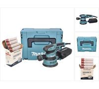Makita BO 5041 J Ponceuse excentrique 300 W 125 mm + Toolbrothers SPIDER Kit abrasif réseau + Makpac