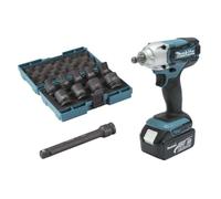 Makita - Clé à chocs sans fil 18 V, 2 batteries 3,0 Ah, chargeur DTW190JX3