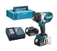 Makita - Clé à chocs sans fil 18 V, 2 batteries 5,0 Ah LXT, chargeur DTW1002RTJ
