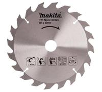 Makita – Lame carbure D-03925, Ø 235 mm, 20 dents, standard bois pour scie circulaire