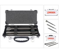 Makita D-05181 Jeu de burins SDS-Plus 3 pièces en coffret aluminium